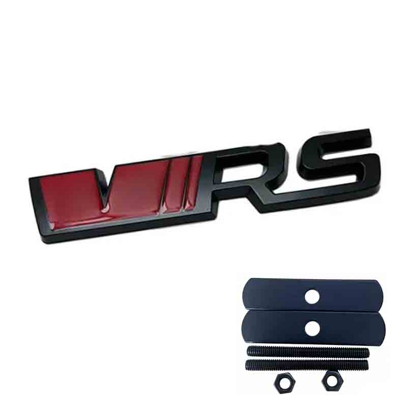 3D Metal VRS Sticker Car Styling for VRS Octavia Elroq Fabia Rapid Superb Kodiaq Front Grille Emblem Rear Trunk Decals