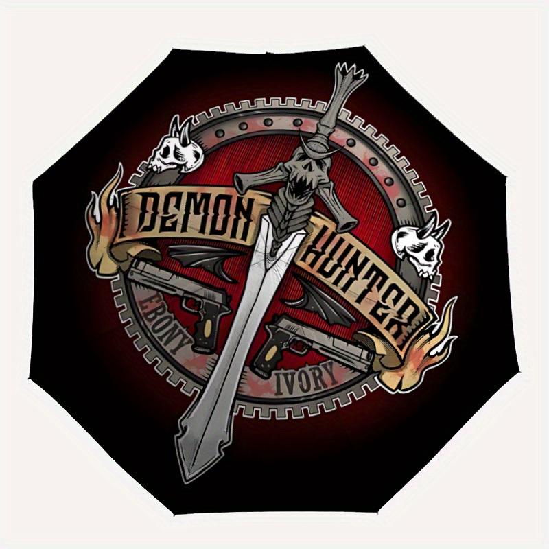

1pc Demon Hunter Windproof Automatic Windproof Umbrella, Lightweight for Women/Men, Perfect Christmas Gift