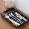 Cutlery Organizer Tray Kitchen Drawer Storage for Knives Forks Spoons with Compartment Divider Utensil Holder for Efficient