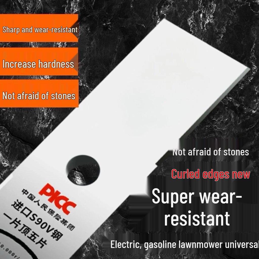 Universal Thickened Manganese Steel Straight Blades for Gasoline Weed Eaters and Lawn Mower Scrapers