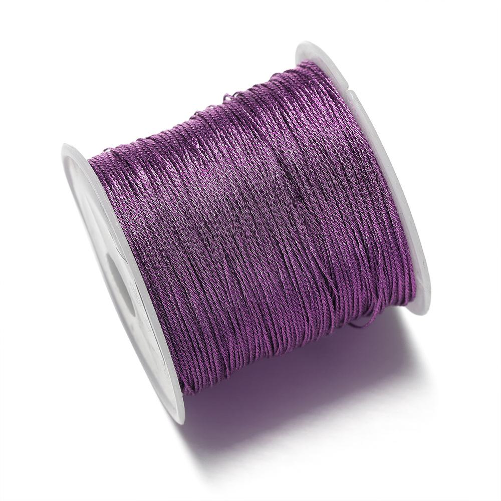 1Pc 0.2-0.8mm Multi-Color Braided Thread Macrame Cord String for DIY Bracelet Necklace Tassels Beading Craft Rope