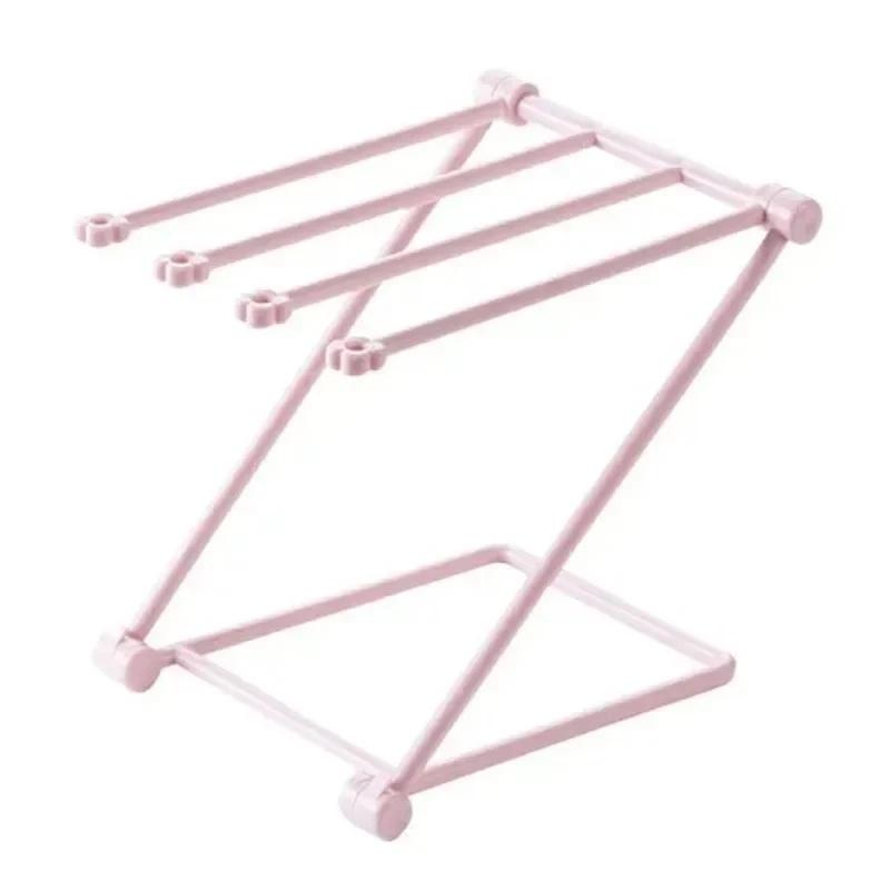 1pc Foldable Towels Hanger Cleaning Rag Rack Organizer Dish Washing Holder Bathroom Towel Holder Kitchen Accessories