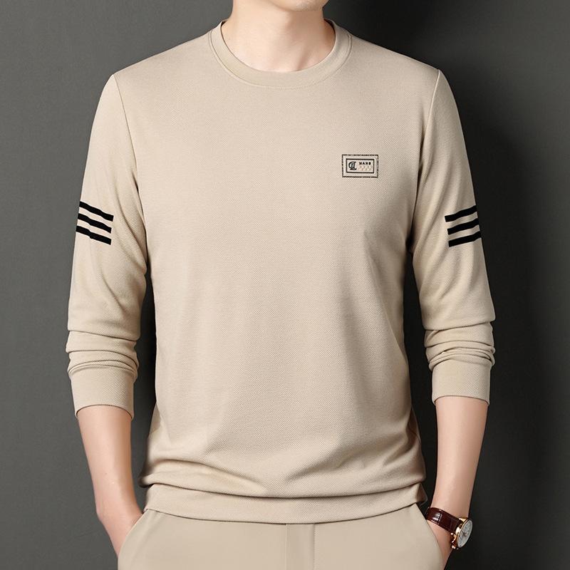 Men's Fashion Sweatshirt Autumn New Round Neck Long Sleeve T-shirt Youth Casual T-shirt Men's Tops Men