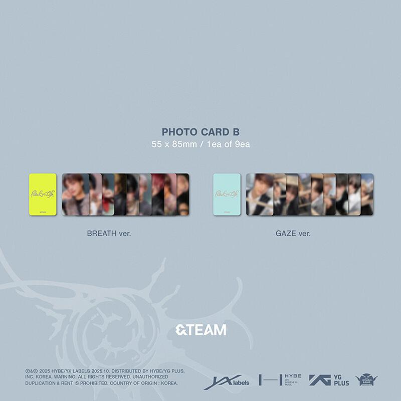 &TEAM KR 1° Mini Album [Back to Life] (RESPIRO Ver. / GAZE Ver.)