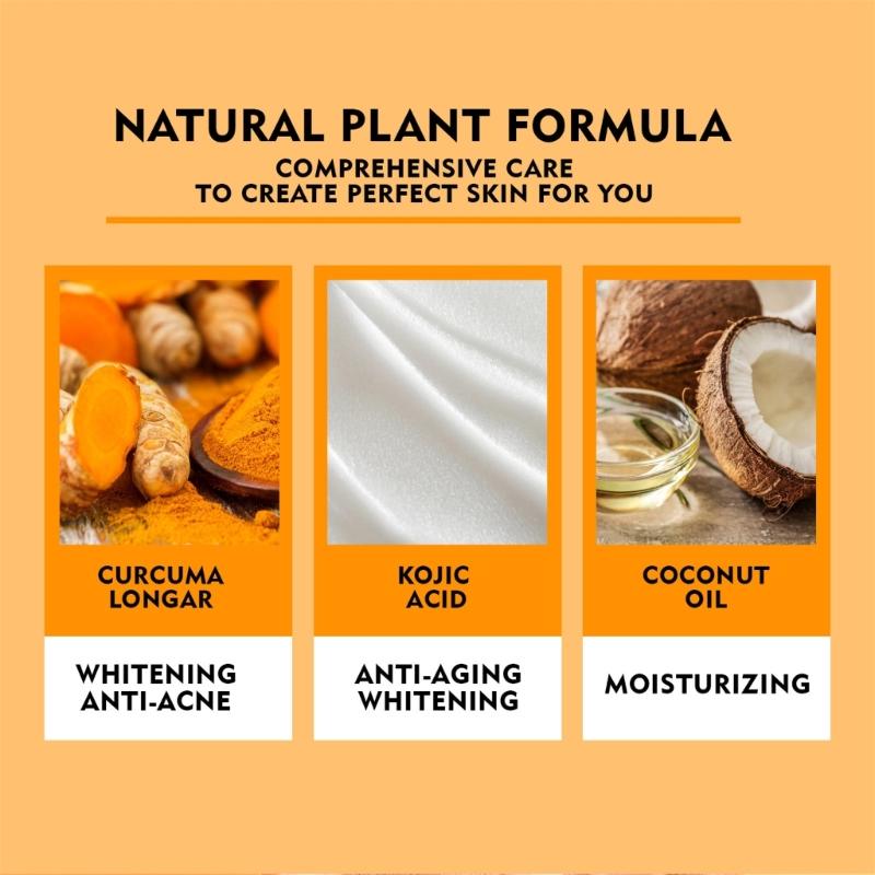 Kojic Acids Brightening Soap Black Spots Remover Cleanser Minimize Freckles Shrink Pores Face Body Soap Skin Care