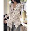 Women's Summer Lace Long Sleeve Sunscreen Shirt - Loose, Floral, Micro-Transparent, Airy and Stylish.