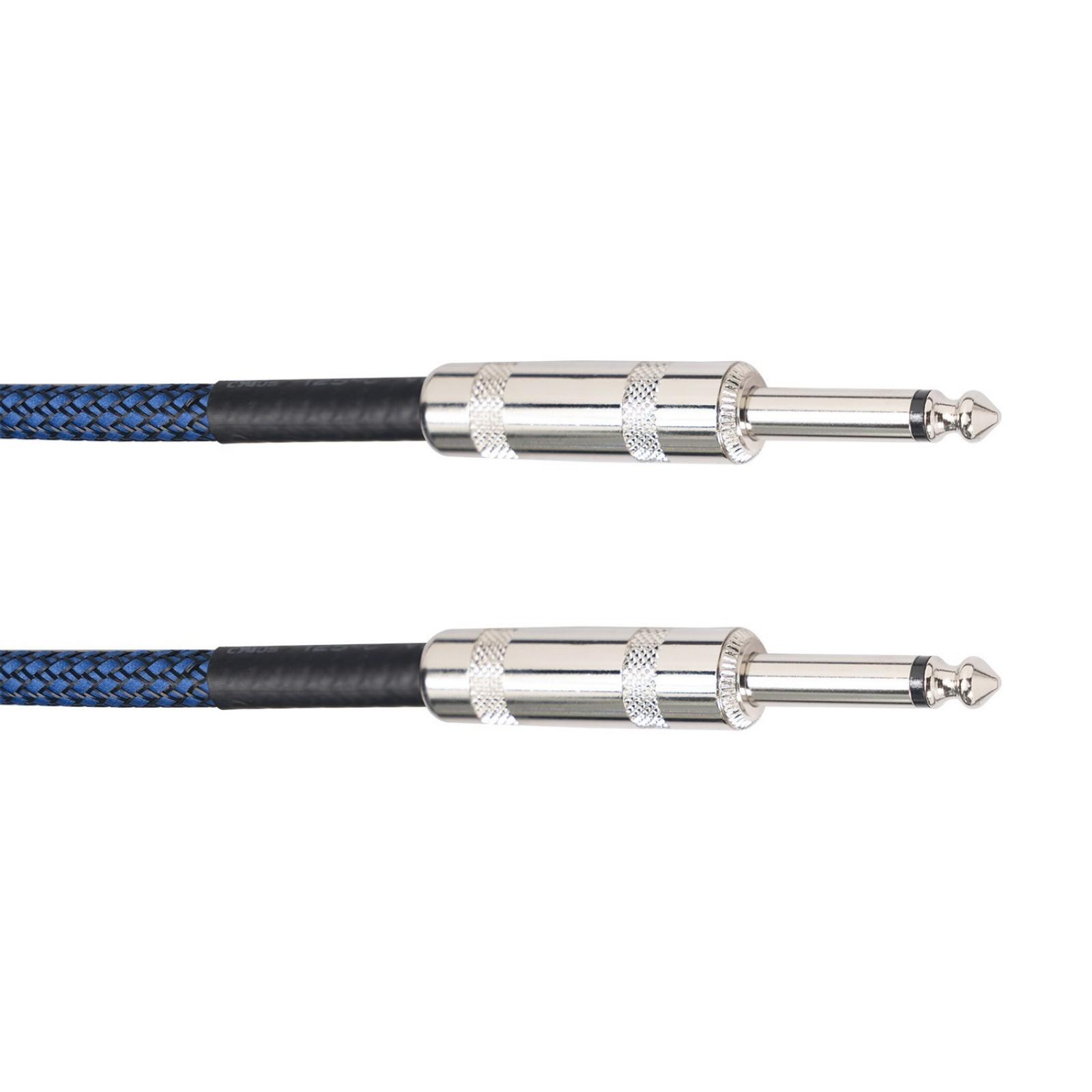 AntiTangle Interconnect Audios Wire 1/4Inch Plugs Double Layer Emis Protections Audios Cord for Bass Keyboards and Gear