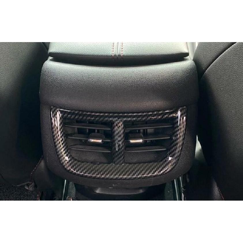 Rear Air Outlet Vent Cover Trim For Chevrolet Malibu 2016- ABS Carbon Fiber
