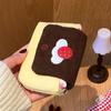 Cute Retro Plush Camera Bag Multifunctional Coin Wallet Card Holder High Aesthetic Value Portable Zero Wallet Cute Ins Card Bag