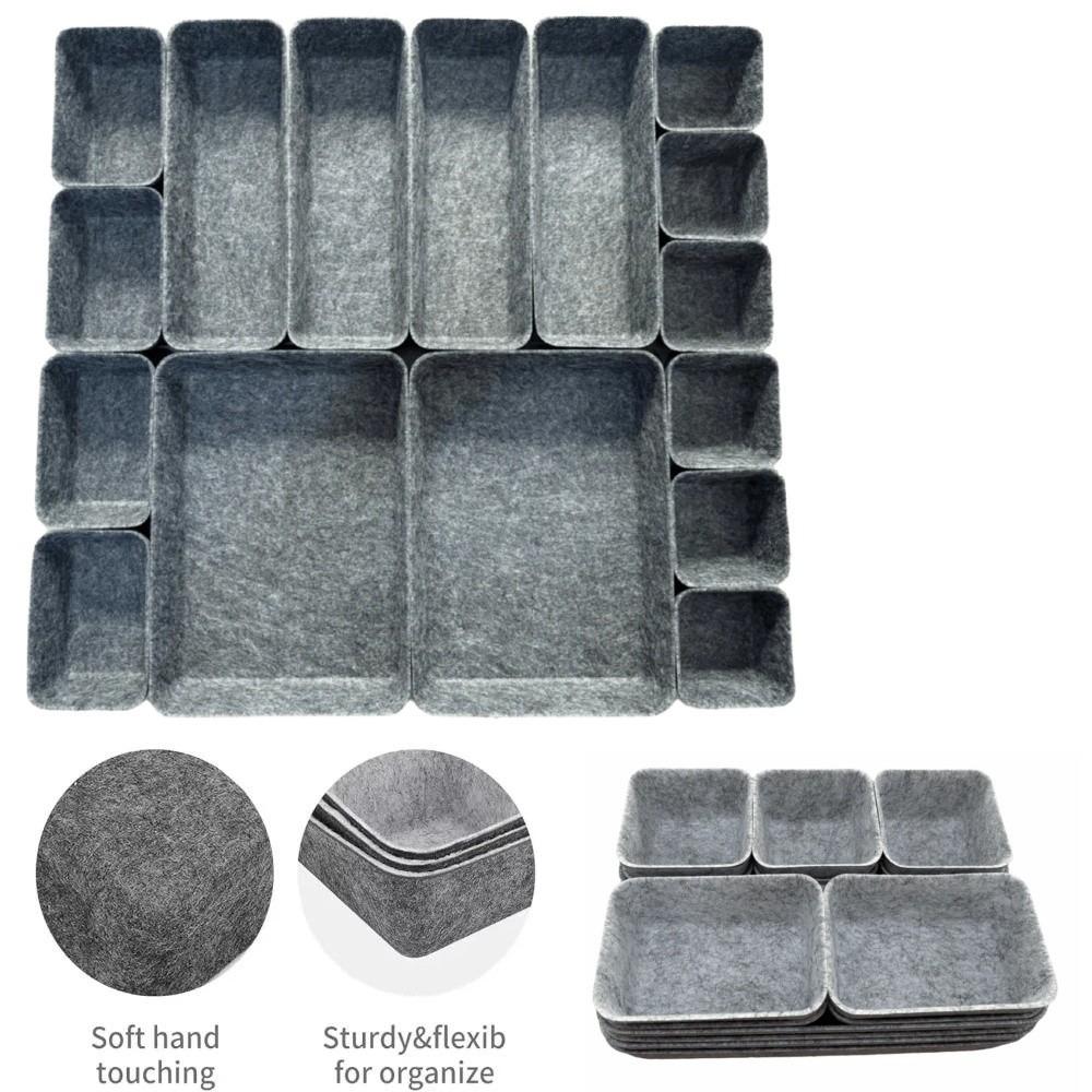 16 Stück/Set Kreativer Schubladen-Organizer Nahtlose Desktop-Kleinteilebox Kosmetik-Organizer
