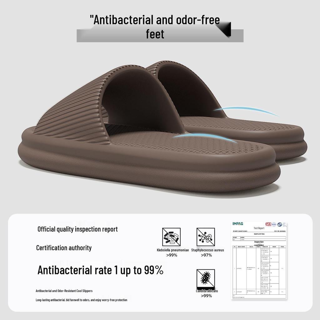 Unisex Summer Non-Slip Indoor Slippers with Soft Soles for Home and Bathroom Use