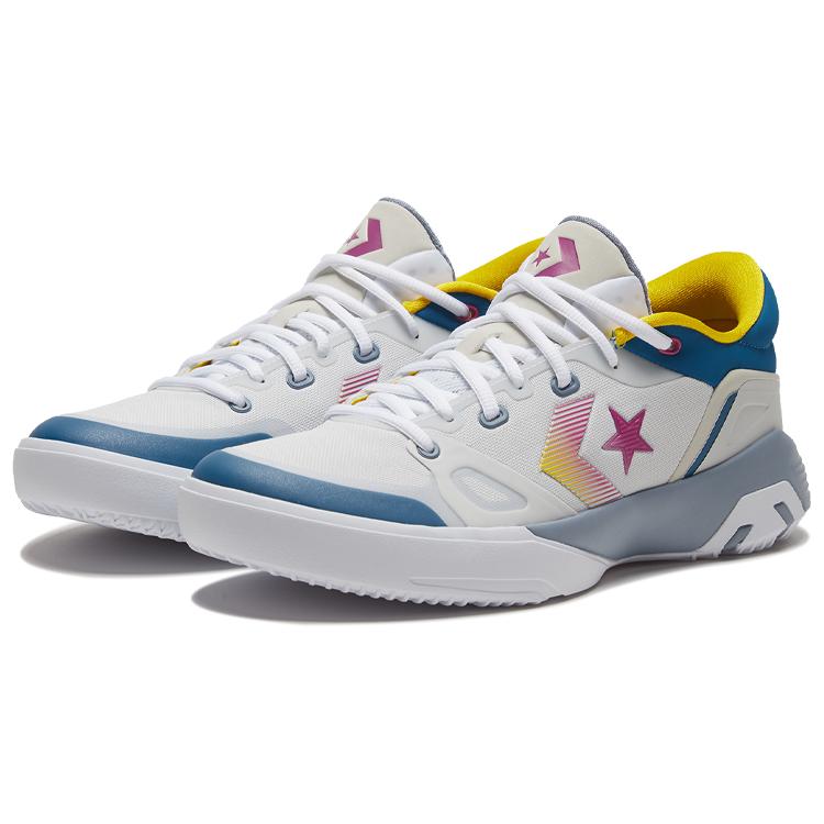 Converse G4 Basketball Shoes White Blue 168792C