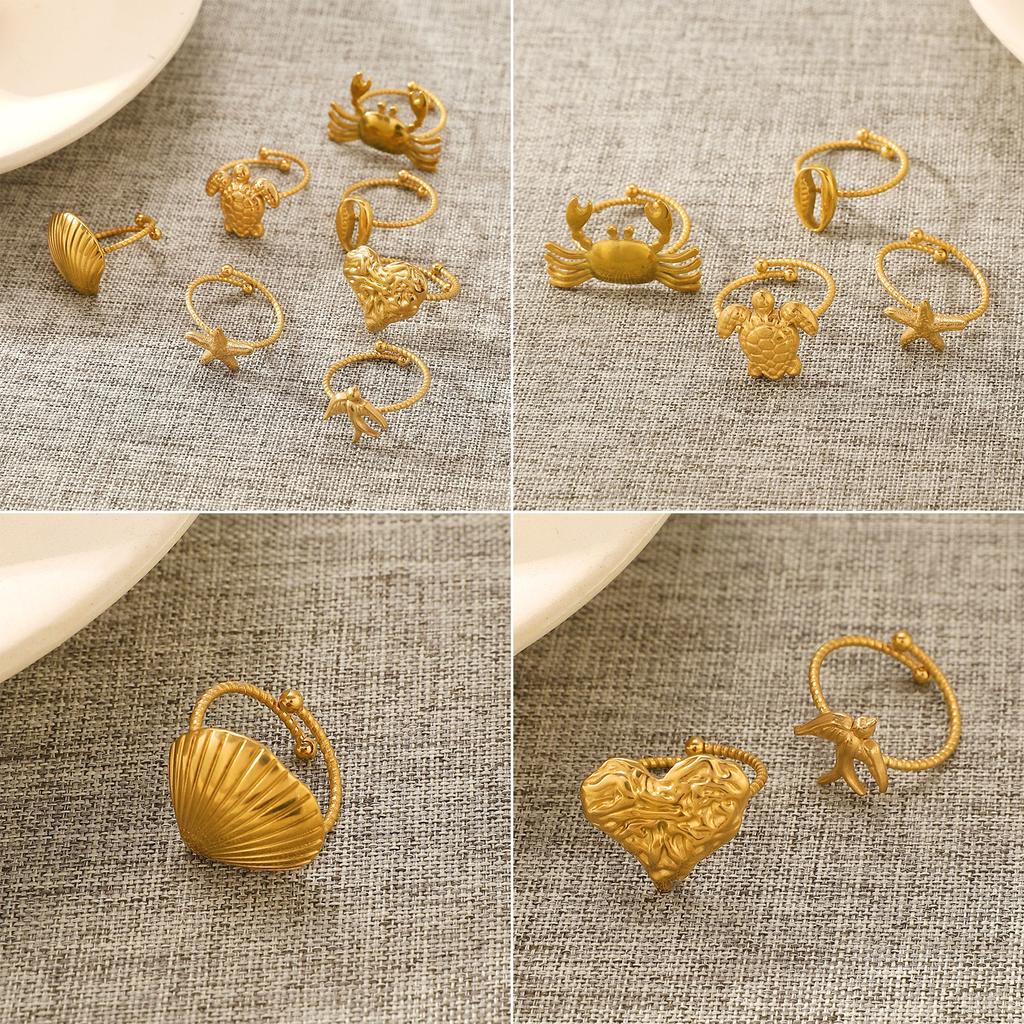 Sturdy Stainless Steel Animal Rings Stylish Statement Jewelry Accessory for Fashion Enthusiasts Daily Use Lovers