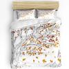 Autumn Plant Tree Leaves Duvet Cover With Pillow Case Custom Comforter 3pcs Bedding Set Quilt Cover Double Bed Home Textile