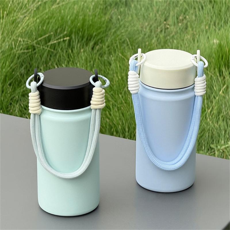 Thermosbekers 350ml Draagbaar Ontwerp met Handvat Lekvrij Geïsoleerde Tumblers Voor Sportschool Kantoor Dagelijks Gebruik