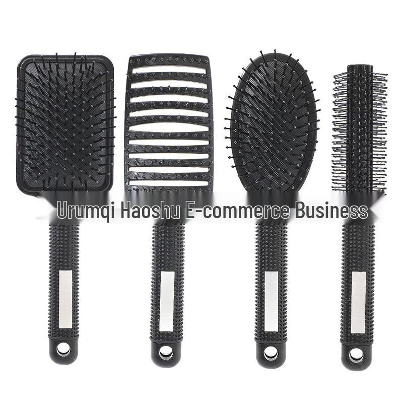 Cross-Border Rubber-Coated Detangling Massage Hair Comb with Fluffy Air Cushion