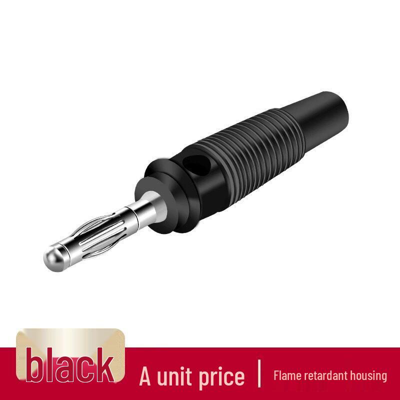 4mm Solderless Stackable Banana Test Audio Plug