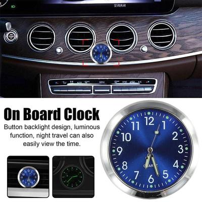 Luminous Car Watch Car Ornament Creative Luminous Clock Thermometer Fashion Automobile Auto Interior Digital Pointer Watch