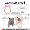 Imitation Pearl Cute Dog Necklace Pet Collar Accessories Jewelry Neck Chain For Small Dogs Large Dog Cats