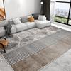 Geometric Crystal Velvet Carpet - Dirt-Resistant Floor Mat for Living Room and Coffee Table