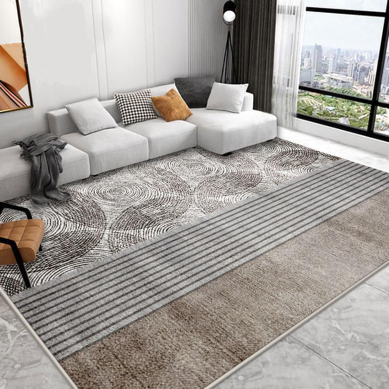 Geometric Crystal Velvet Carpet - Dirt-Resistant Floor Mat for Living Room and Coffee Table
