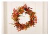 Harvest Festival Maple Leaf & Berry Wreath - Thanksgiving/Halloween Decor