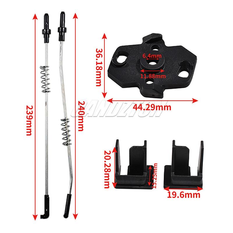 For VW T5/T6 7H 7J Caravelle New Left Right Side Sliding Window Glass Latch Cover Repair Set 7H0847773 7H0847790 Car Accessories