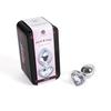 Transparent Heart Metal Anal Plug Size S
