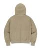 W Patch Crop Hoodie - Beige