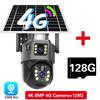 2025 Nuova telecamera IP WiFi wireless esterna 4K 8MP 4G Sim Card con batteria solare, doppia lente, doppio schermo, protezione di sicurezza, sorveglianza CCTV