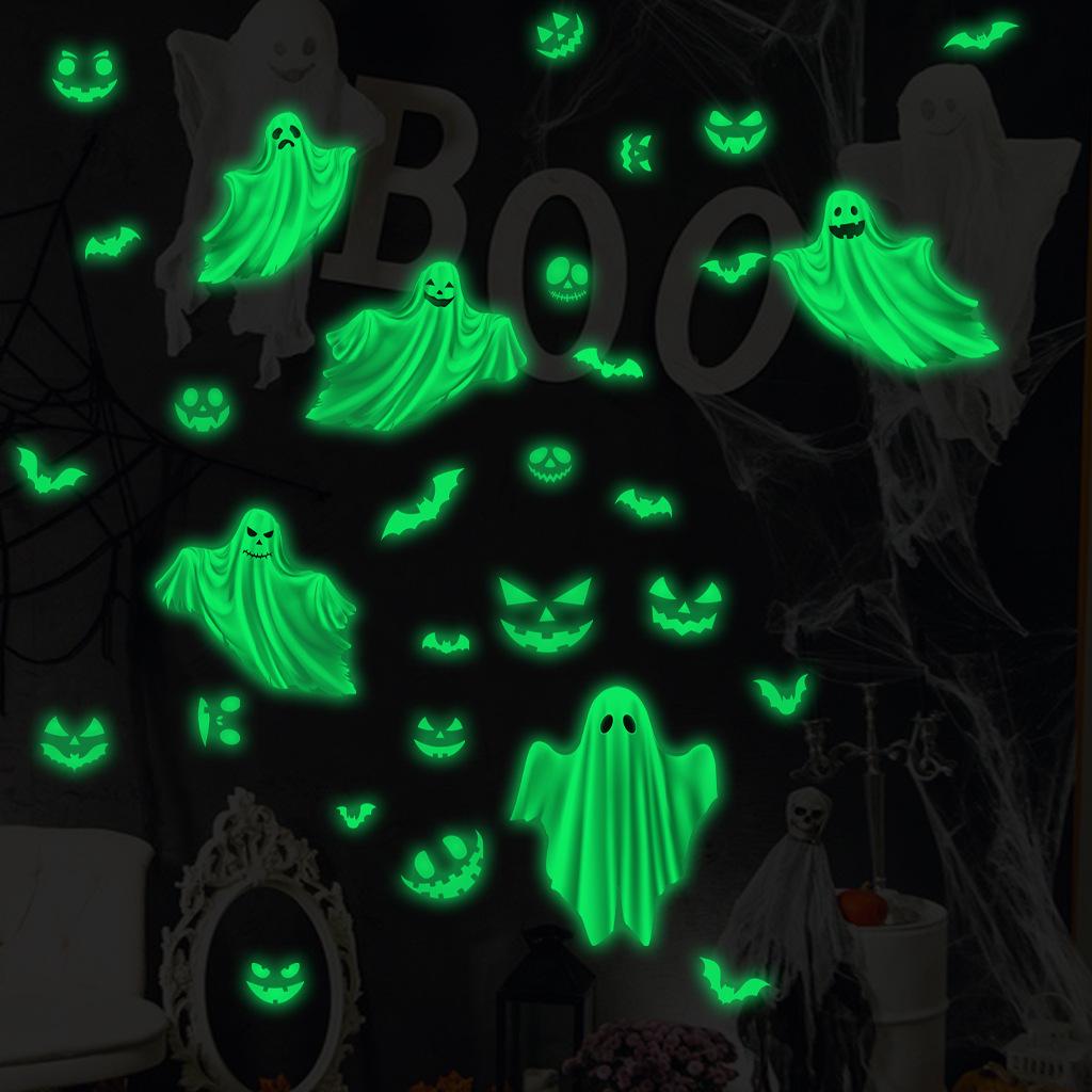 Glow-in-the-Dark Moon, Star, Cloud, Ghost & Sea Animal Wall Stickers