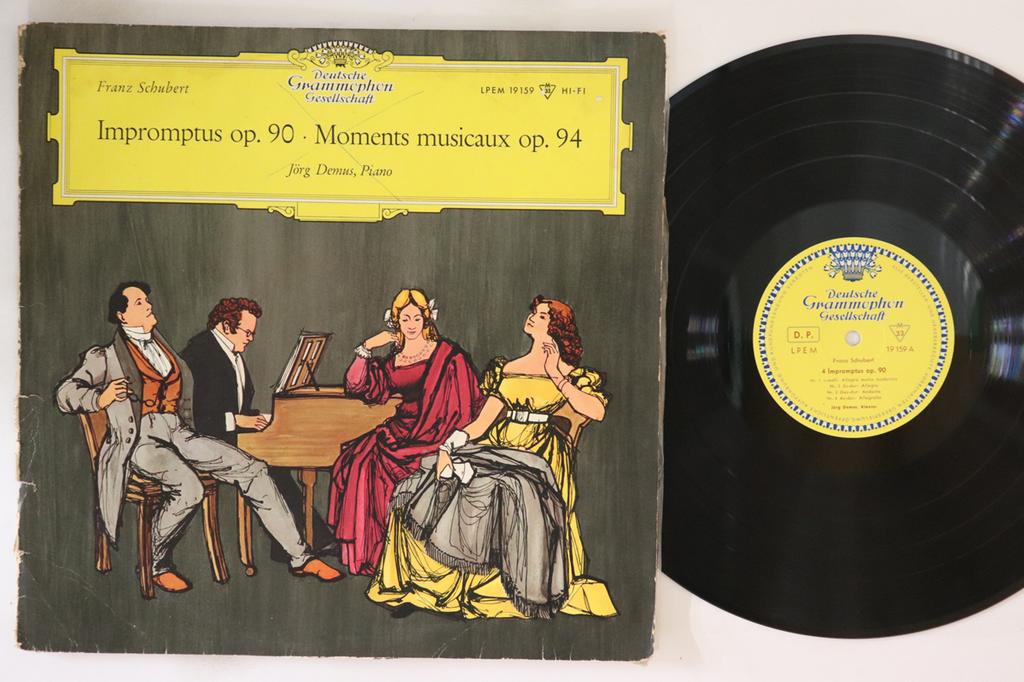 LP Record JORG DEMUS  Schubert Impromptus Op. 90  Moment LPEM19159 DEUTSCHE GRAMM 1958 Germany Classical Used