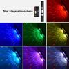 LED Car Atmosphere Lights Wireless Control  RGB Roof Star Light USB Charing Auto Interior Decorative Ambient Party Light Car
