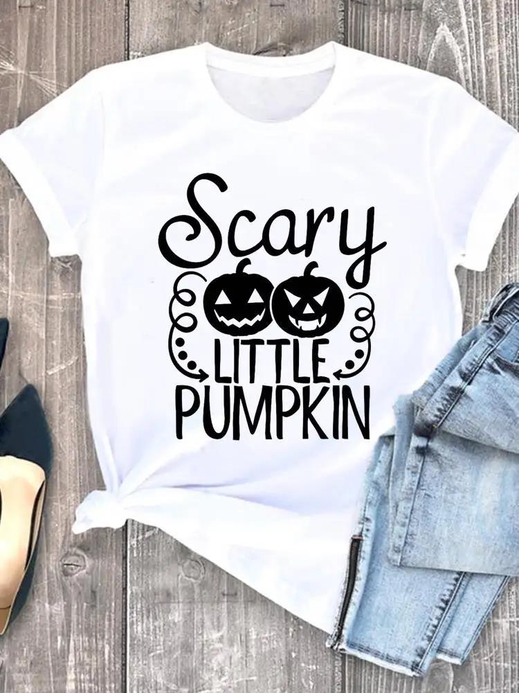 Witch Style Cute 90s Fall Autumn Style Halloween Thanksgiving Tees Ladies Clothing Clothes T Women Graphic Print Tshirts