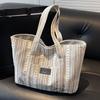 Large Capacity Cloth Bag Women's Bag Autumn and Winter New Commuting Tote Bag Ins College Students' Class One-shoulder Handbag