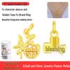 Fu Character Abacus Pendant Mold: DIY Jewelry for Luck & Wealth in Gold & Silver