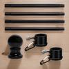 Outdoor Fahnenmast 6ft Teleskopisch Edelstahl Schwerlast Wohnbereich Fahnenmasten für Garten Garage Hof Terrasse Zaun Dachwand