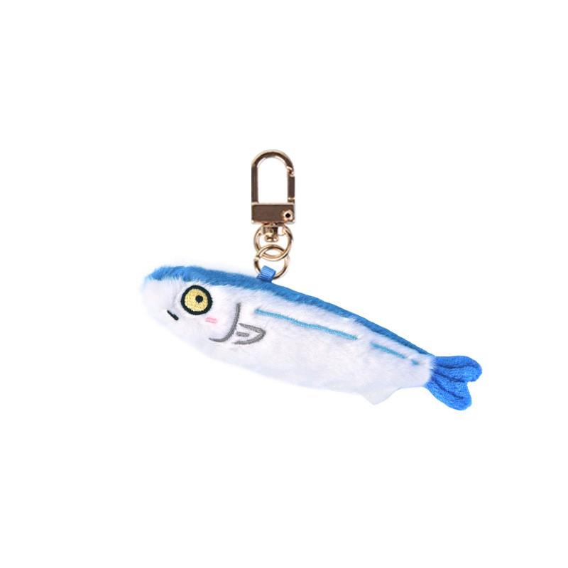 Marine Collection Plush Shrimp And Fish Bag Charm With Cute Animal Design For Girls