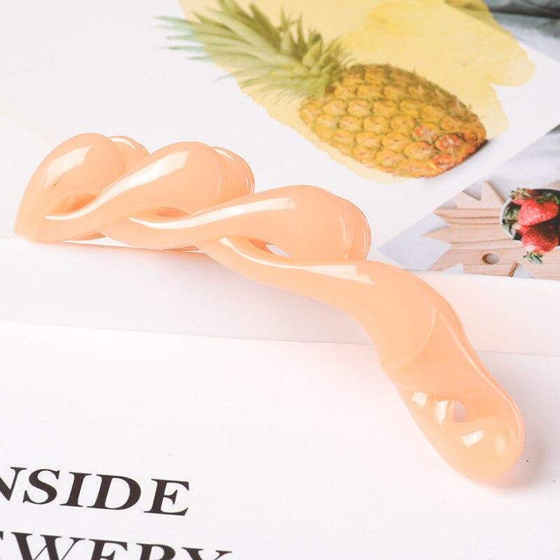 Fermaglio per capelli alla moda a forma di banana per donna, tinta unita, con torsione, per ragazze, con fermaglio per coda di cavallo, accessori per lo styling, copricapo