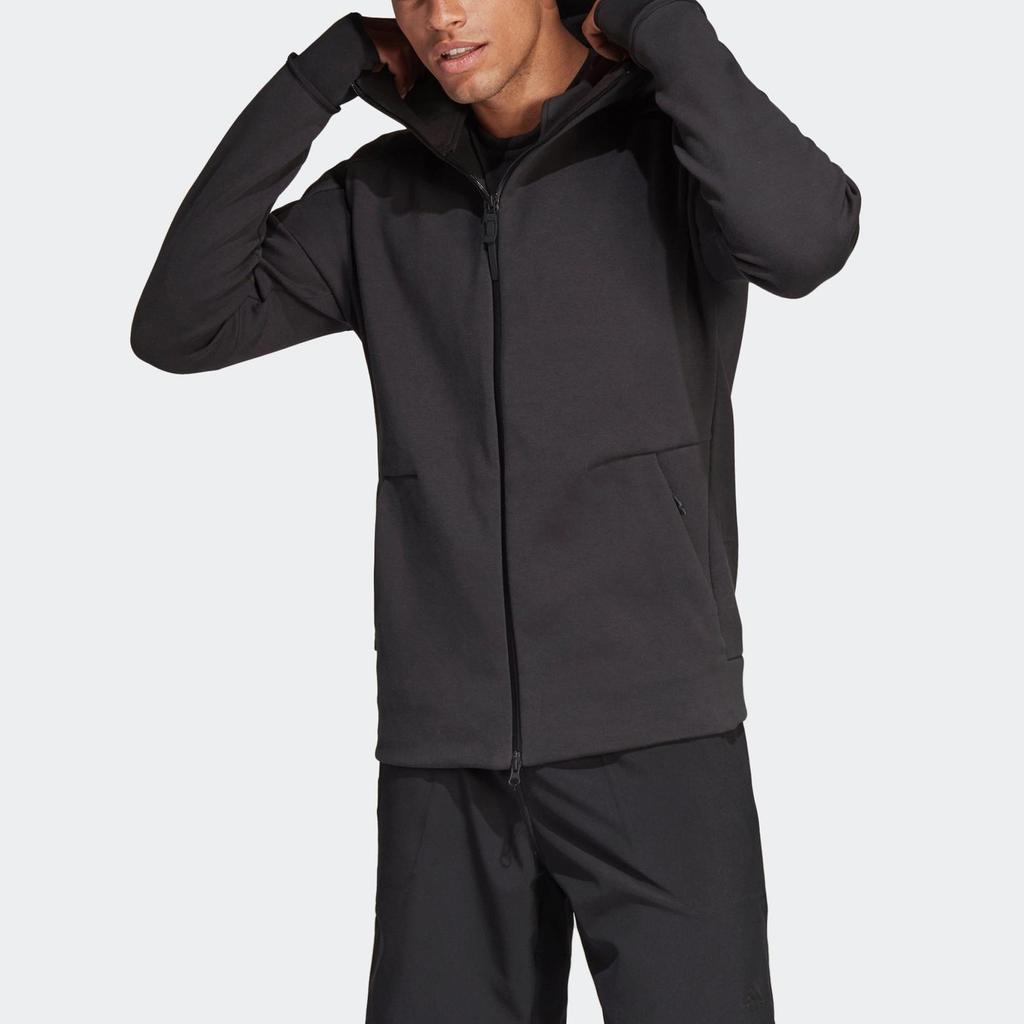 adidas ZNE Hoody 2 Full Zip Hooded Jacket Black CW6482