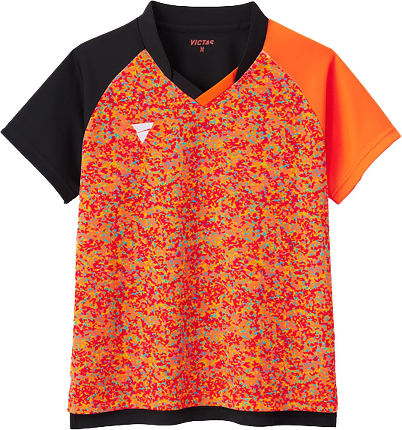 

Victorus Table Tennis Game Table Tennis XL Shirt, J.T.T.A (Japan Association) Approved, Moisture-Wicking, Quick-Drying, V-LGS506, Orange, (512504) оранжевый