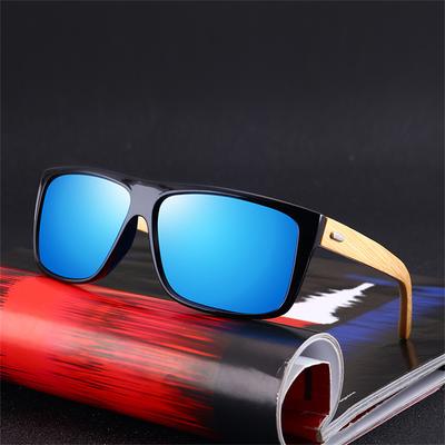 Klassische Bambusholz-Sonnenbrille Markendesign Männer Frauen Beschichtung Spiegel Sonnenbrille Retro-Brille UV400 Shades Driving Eyewear