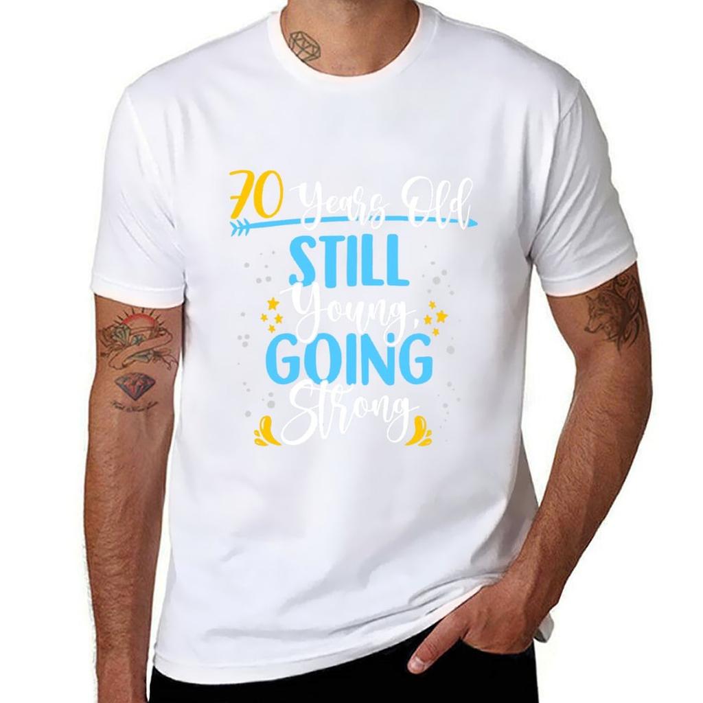 70 Years Old Birthday 70th Birthday TShirt Festive Simple TShirt