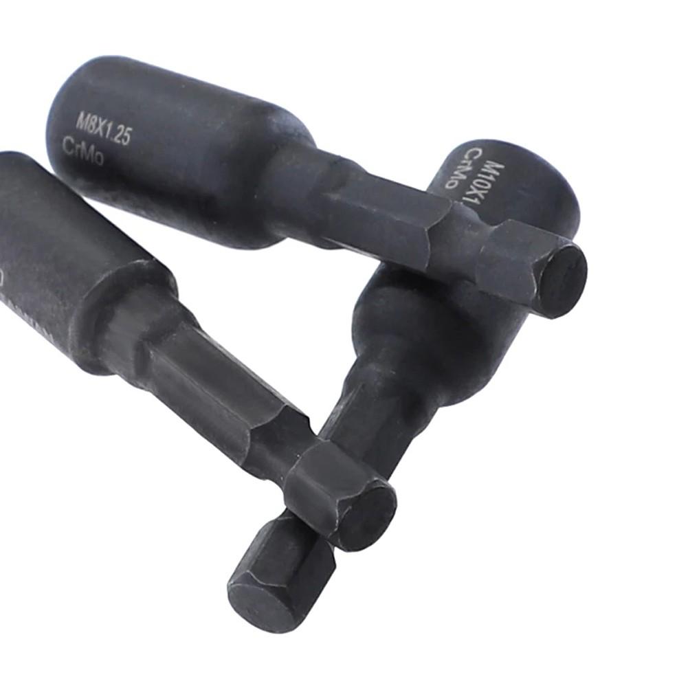 M6 M8 M10 Cr-Mo Self-Tapping Socket Adapter Set For Insert Nuts Or Hanger Bolt Power Drill Tool Socket Lock Screw Thread Sockets