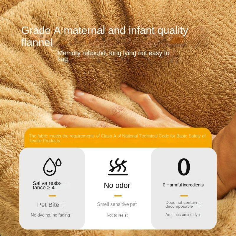 Neuer Zwinger, Universell zu allen Jahreszeiten, Herausnehmbares und waschbares Hundehaus für drinnen, Halboffenes Hundebett für große Hunde, Warm im Winter