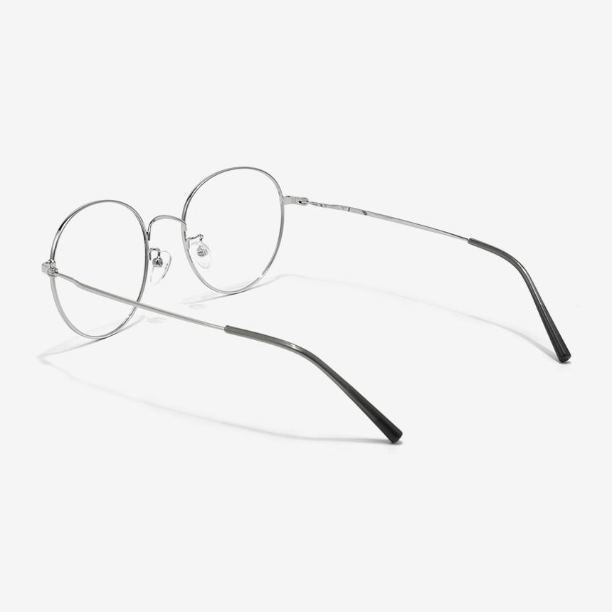Seutailwokeu Matte Black & Silver Metal Style11 M Mbk/Sv 53Mm Stylework Eyeglass Frames