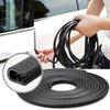 1PC 5m/196.85inch U Edge Banding Car Door Protection Strip Decorative Frame Bar Crashproof Strip Rubber Vehicle Sealing Decor