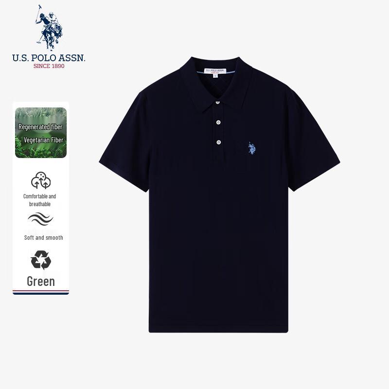 U.S. Polo Assn. Herren Eisseide Schnelltrocknendes Poloshirt