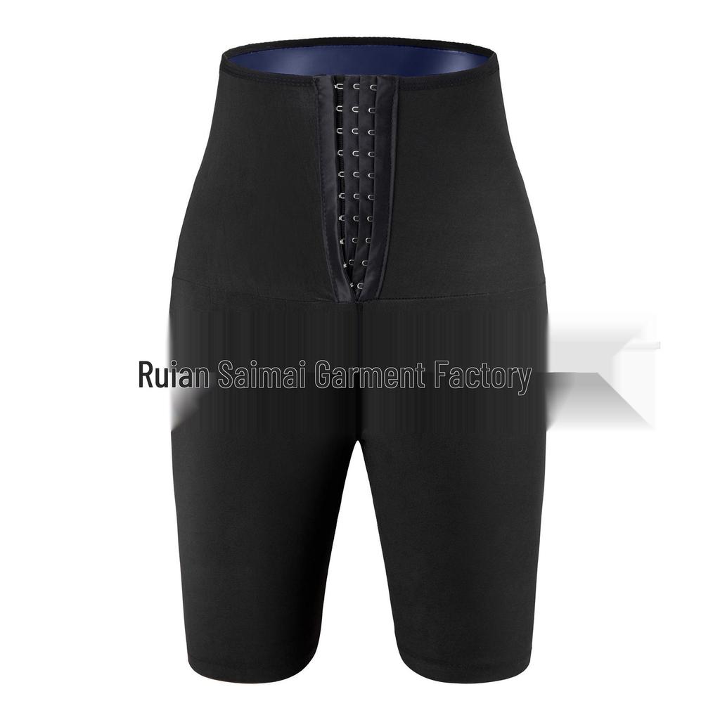European & American Women's High-Waist Abdomen Control Yoga Pants: Adjustable Button, Hip-Lifting, Body-Shaping Fitness Leggings