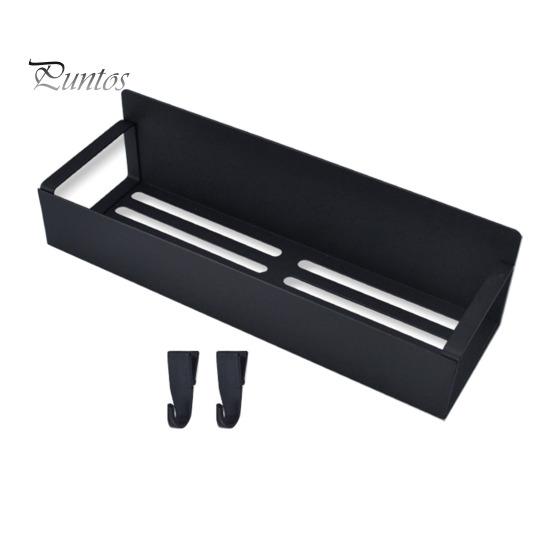 Магнитная полка для специй на холодильник с крючками полая конструкция нержавеющая прочная несущая большая вместительная полка для специй кухонная полка для хранения S чёрный 1825₽